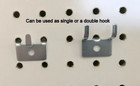  100 Pack  Picture Clock Notch Utility  j  Peg Hook  For 1 8 To 1 4  Pegboard
