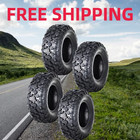    4 Pack Atv Tires 26x9x12   26x11x12 6 Ply All-terrain Replacement Utv Mud Tires