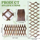 Expandable Wood Lattice Trellis 13 4x78 8 For Climbing Plants Garden Decor