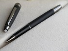 Luxury Montblanc Meisterstuck 163p Rollerball Pen Black Silver Trim New Nib
