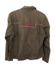 Vintage Wrangler Western Brown Embroidered Asymmetric Snap Shirt Women   s Size Xl