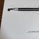 Vtg 1961 Uss Triton Ssrn-586 General Dynamics Electric Boat Submarine Diagram