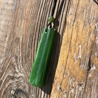 Natural Untreated Nephrite Jade Rectangle Drop Pendant Necklace On Cord