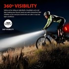 2 Pack Rechargeable Led Bicycle Headlight Bike Front Lamp Cycling Us