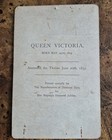 Antique 1897 Diamond Jubilee Queen Victoria Commemorative Cabinet Card Photo