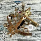 Maritime Brass Nautical Sextant Kelvin Hughes With Wooden Box Halloween Gift