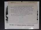 2 8 X 10 Oldsmobile Photos W release Memo Attached   1949  5 Decades Of Olds   