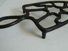 Vintage Cast Iron Flower Shaped Trivet 3 Footed Stand Flat Iron