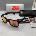 Rb4165 Sunglasses Ray-ban Justin Color Mix Matte Black red Mirror Lens 54 Mm