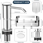 Mecyfaty Kitchen Sink Soap Dispenser Pump With 39  Extension Tube Sponge Holder 