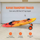 Adjustable Kayak Cart Canoe Boat Carrier 280lbs Load With 10   Solid Tires
