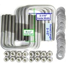  8  Boat Trailer U Bolt Stainless Steel Ss Ubolt 1 2  D X 3 1 16  W X 4 5 16  L