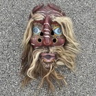 Rare 1960s 1970s Wood Carved Mexican Folk Art Dance Mask From Sinaloa