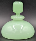 Murano Alabastro Jade Perfume Bottle W  Solid Stopper     Seguso Style     4 3 4 