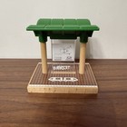 Brio Wooden Railway Train Bus Station W  Green Bus   Blue Car