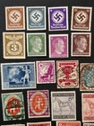 Ww2 Wwii Nazi German Nsdap Third Reich 40 Pc Stamp Lot Hitler Swastika   Sets