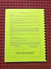 Bally Cirqus Voltaire Pinball Manual Reprint