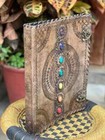 Leather Ring Binder Binder Cover Notebook Office Folder Seven Stone Antique Gift