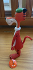 Vintage Cool Cat Plastic Toy Figure  W tag 1969 Warner Bros Tall Orange Cat