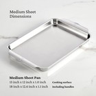Hestan Provisions Ovenbond Medium Tri-ply Stainless Steel Sheet Pan 15 x12 
