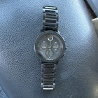 Movado Men s Black Chronograph Metal Analog Dress Wristwatch