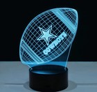 Dallas Cowboys 3d Led Light Lamp Collectible Nfl Football Team Home Decor Gift    
