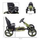 Go Kart For Kids With Adjustable Seat  For 3-6 Years Old  Green