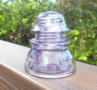 Great Purple Cd 154 Whitall Tatum Hoopskirt Style Glass Insulator  c 