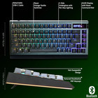 Razer Blackwidow V4 Pro 75  Oled Display Gaming Keyboard Orange Tactile Switches