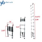 10 5 Ft Telescoping Ladder Aluminum Telescopic Ladder With Hooks   Stabilizer