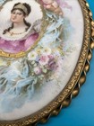 Antique 1800s French Painted Portrait Signed Sevres Paris Framed
