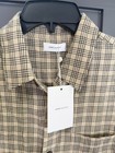 Nwt John Elliot Cloak Button Up  Prato Check   439 Msrp