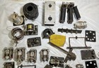 Box Full Of Antique 1930 s   Up Tube Radio Parts Vintage Transformers coils etc 