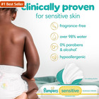 Pampers Sensitive Baby Wipes  Water Based  Hypoallergenic And Unscented  8 Flip-