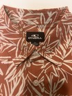 Men   s O   neill Shoreside Floral Pattern Button Down Shirt  Size Small