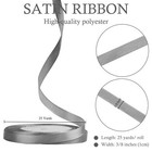 3 8  Gray Satin Ribbon 25 Yards For Gift Wrapping Floral Wedding Crafts