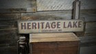 Personalized Lake   City  State Lake House - Rustic Hand Made Vintage Wood Sign