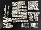 Handmade My Chemical Romance Bullets Era Temporary Press-on Tattoo Set  Bullets 