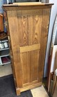 Vintage Antique Oak 2-door Ice Box Cabinet With Ornate Cast Brass Hardware