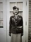 Vintage 1946 Wwii Wac Woman Officer Uniform Photo Greensboro Nc Inscribed Mclean