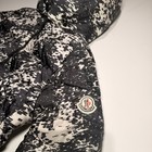 Moncler Kids 8y Hooded Down Puffer Jacket Black White Camo Authentic