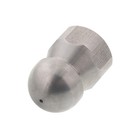 Erie Tools Button Nose 3 8  Sewer Jetter Drain Cleaning Nozzle 18 0 Orifice Size