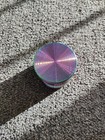 Rainbow Large 2 5  4 Piece Titanium  Smoke Crusher Tobacco Herb Spice Grinder