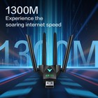 Wireless Wifi Adapter For Pc  1300mbps Dual Band 2 4g 5 8g High Gain Frequenc   
