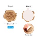 Thank You Wax Seal Stickers  50 Pack Embossed Self Adhesive Sticker  Gold