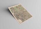 Vintage Map Of Central London Poster 1880 Encyclopedia Britannica 17x22  Reprint