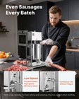 Vevor Manual Sausage Stuffer 22 Lbs   10 L With 5 Tubes For Commercial   Home