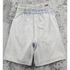Vintage 80s Jordache Shorts Womens 13 14 Blue Acid Wash Double Buckle High Rise