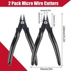 Micro Wire Cutters 2 Pack 5 Inch Flush Cutters Pliers Diagonal Side Cutters