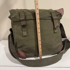 Us Military Field Bag Canvas Butt Pack Ammo Carriers Belts Vintage Lot Of 15